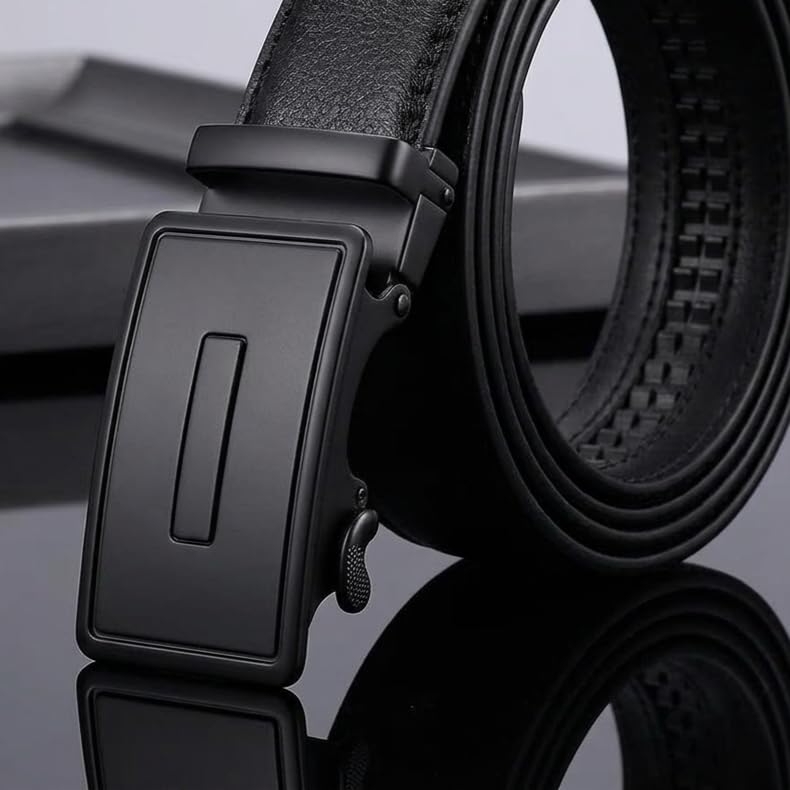 Image of WildHorn Men's Genuine Leather Belt for Men| Premium Auto-Lock Buckle | Adjustable up to 48 inch | Formal & Casual Wear | Micro-Adjust Fit | Stylish Gift Box Included