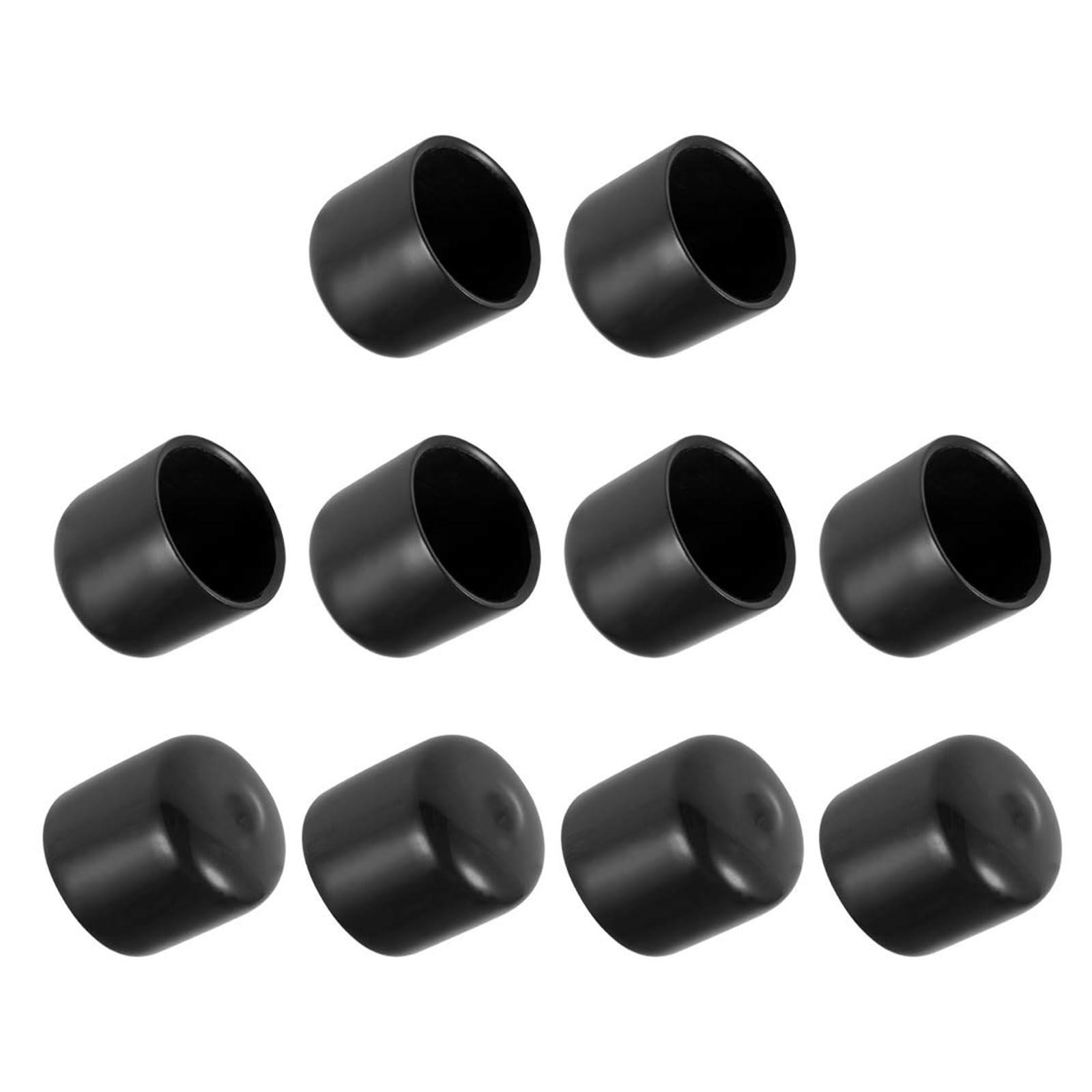 ROWORKX 22mm Rubber End Caps for Metal Rods, Screws, Furniture Tips 10pcs