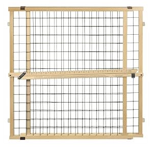 MYPET North States Wire Mesh Dog Gate: 29.5-50" Wide. Pressure Mount. No tools needed. Dog Gate 31" Tall, Expandable, Durable Dog Gates for Doorways, Sustainable Hardwood MYPET North States Wire Mesh Dog Gate: 29.5-50″ Wide. Pressure Mount. No tools needed. Dog Gate 31″ Tall, Expandable, Durable Dog Gates for Doorways, Sustainable Hardwood