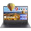 Computadora portátil, 12 GB LPDDR5 RAM SSD de 1 TB, procesador N95 de cuatro núcleos hasta 3.4 GHz, pantalla FHD IPS de 15.6 pulgadas, Office Pro Plus 2024, WiFi 5, computadora portátil con