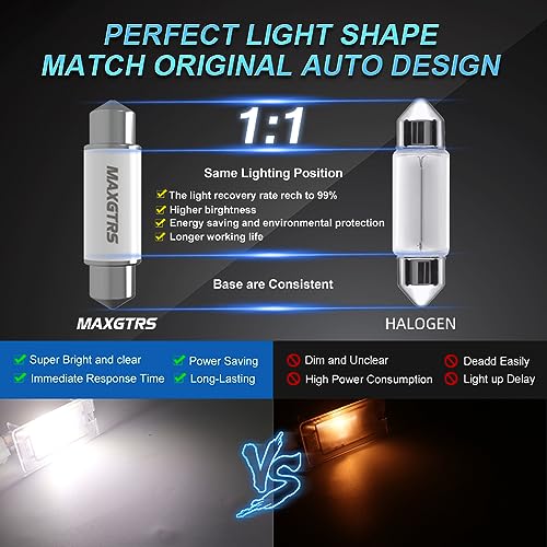 Lámpara LED MAXGTRS 39MM C5W C10W 5730 para Auto miniatura 6