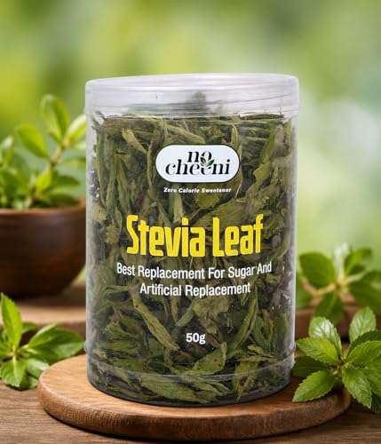 Image of No Cheeni Stevia 50g | Plant-based Natural Sweetener | Equivalent to Sweetness from 1Kg Sugar | 100% Natural Stevia leaves| Sweet like Sugar but with zero calories|