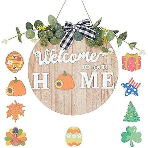 SUPERDANT Porche Decoración Signo Adornos de Madera Colgante Cover