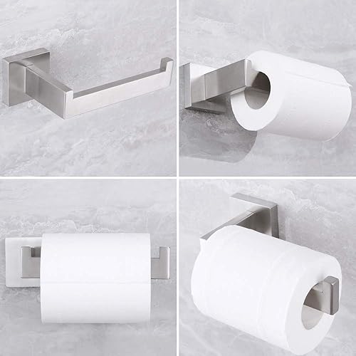 Miniatura 3 de Kit de accesorios de baño de 3 piezas, juego de accesorios de baño de acero inoxidable cepillado montado en la pared, incluye anillo para toalla de