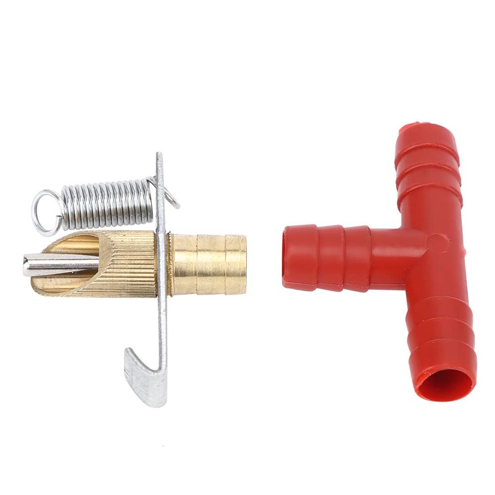 Bebedero de Pezón de Conejo, Pezón para Beber de Conejo Alimentador Alimentador Automático de Agua Accesorios de Herramientas de Agua Potable para Conejillo (Rojo, 40Pcs)