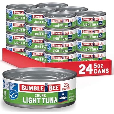 Bumble Bee Chunk Light Tuna in Water, 5 oz Cans (Pack of 24) Cover