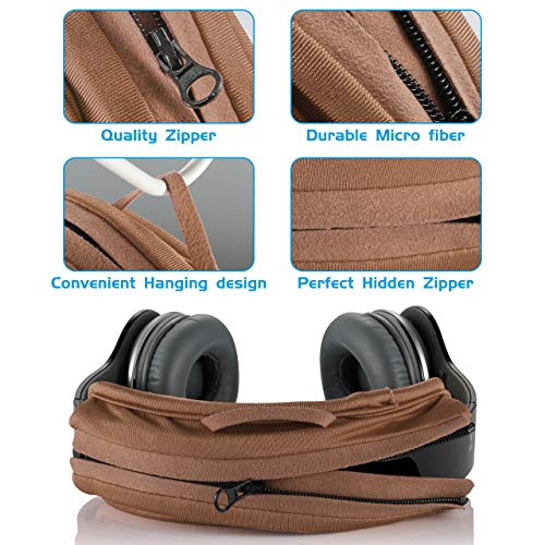 Cubre almohadilla universal para diadema, compatible con auriculares ATH M50X, QC 35i/35ii, QC25, Solo 2/Solo 3, Studio 2/3 (Marrón) miniatura 5