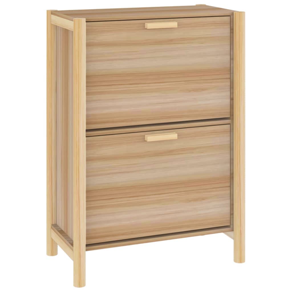 Scarpiera in legno composito 57,5 x 33 x 80 cm con ripiani