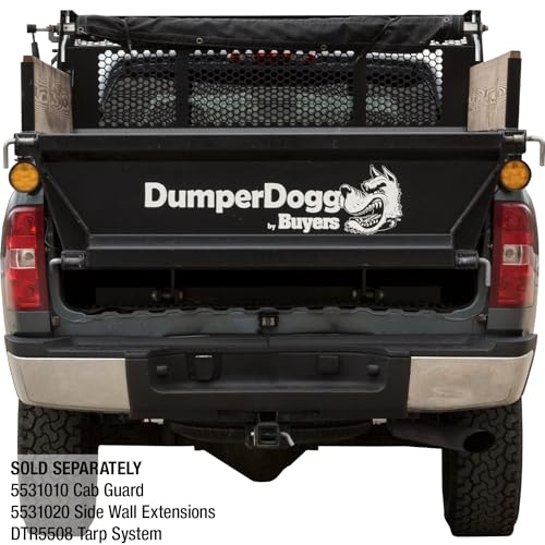 Image of Buyers Products DumperDogg 5531006 6 Foot Steel Dump Body Insert, Corrosion Resistant Black Powdercoat, Truck Dump Body Insert With Indicator Kit For 3 /4 Ton or Higher Pickup Truck