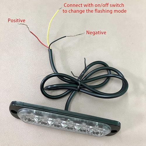 Luces LED estroboscópicas para evitar colisiones con luz intermitente ámbar 6