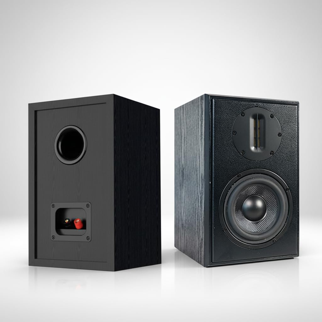 スピーカー・ウーファー Portable Speaker Amazon.co.jp: SAMTRONIC 5.25インチ パッシブブックシェルフ