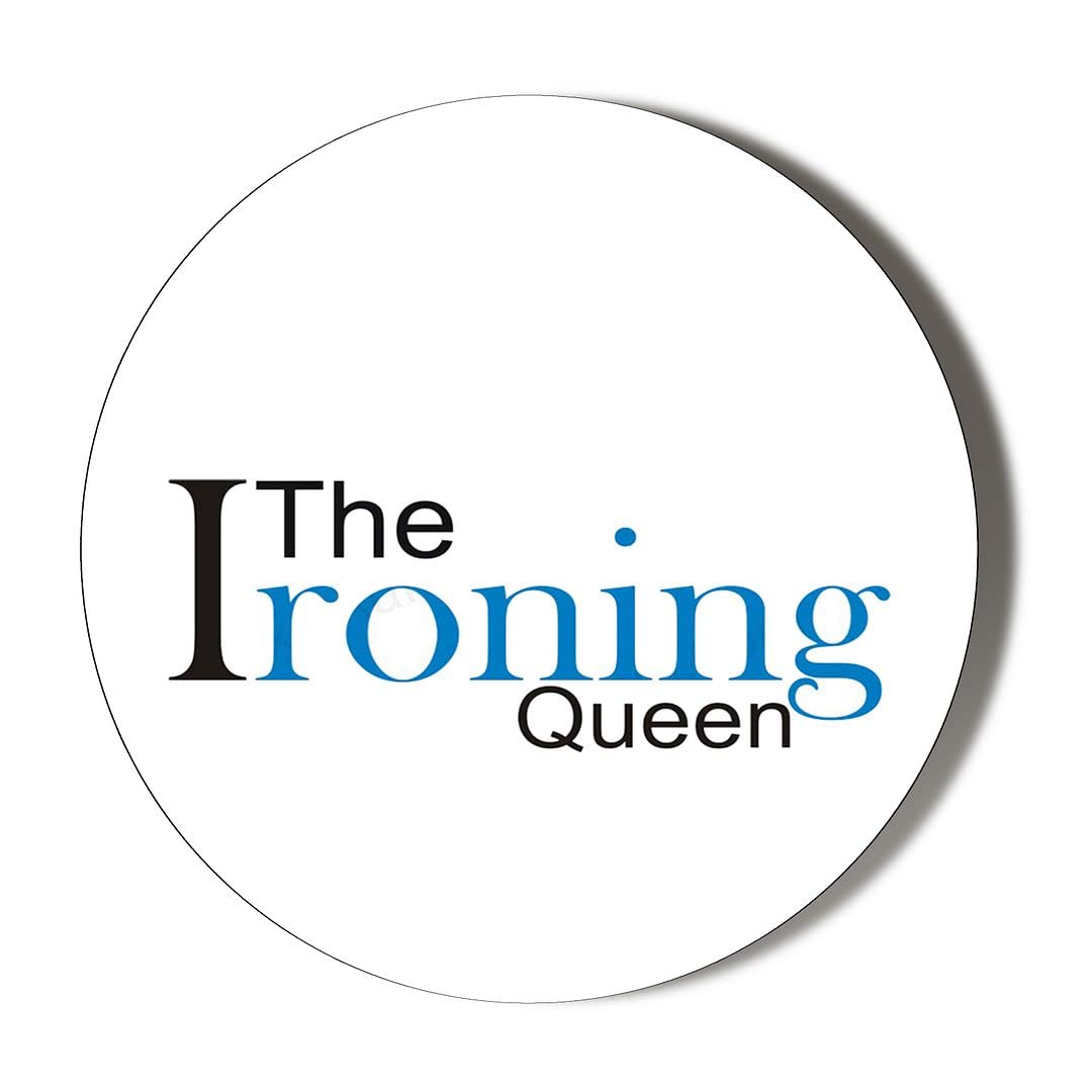Gift Insanity White The Ironing Queen 45Mm Fridge Magnet
