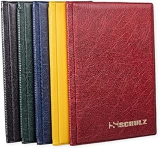 Coin Collection Album  50p £1 £2 A-Z 10 pence 10p Storage Holder  Mini Handy Collecting Pocket - Protect and Store 96 Coins - Original SCHULZ Coin Album in Black