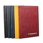 Coin Collection Album – 50p £1 £2 A-Z 10 pence 10p Storage Holder – Mini Handy Collecting Pocket - Protect and Store 96 Coins - Original SCHULZ Coin Album in Black