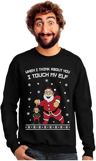 I touch my elf sweater Clearance