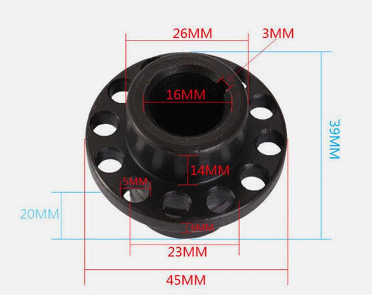 Bridgeport Milling Machine B176 Mill Feed Handle Seat Bush Clutch 12 Hole Holder