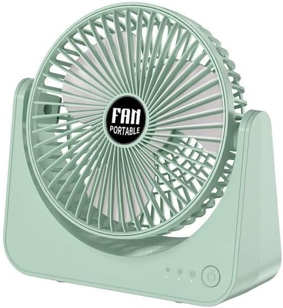 Ventilateur de bureau USB silencieux avec 3 vitesses et inclinaison pour la maison