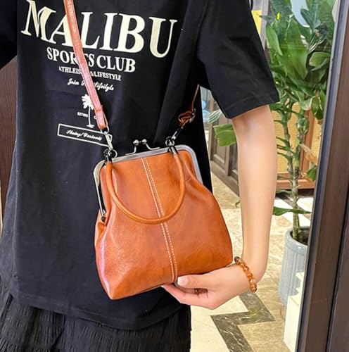 Bolso cruzado pequeño de cuero PU para mujer miniatura 2