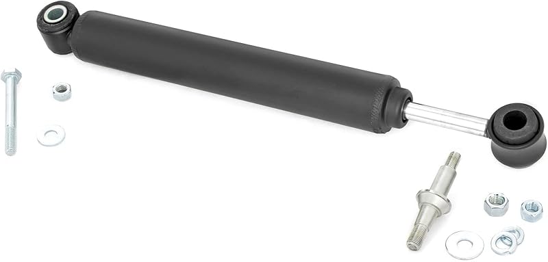 Amortecedor estabilizador de direção Rough Country RC10317 para Jeep TJ, YJ e XJ – 1 unidade