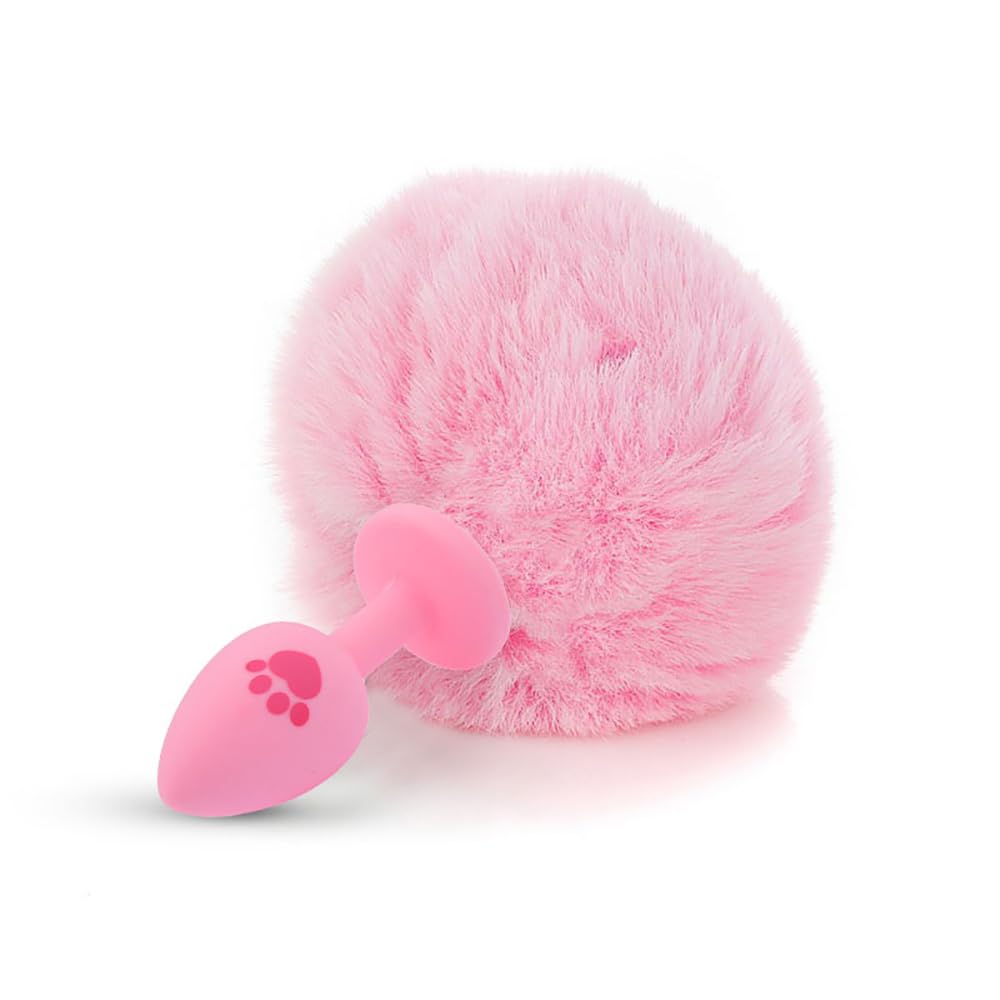 Bunny Tail Anal Butt Plug Silicone Anal Plug Cosplay Sexy Adult Toy Fluffy Rabbit Tail Sex Toys for