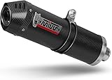 VD Mivv A.005.L3C APRILIA PEGASO STRADA 650 2005/2011 2 SLIP-ON AUSPUFF OVAL CARBON CARBON CAP