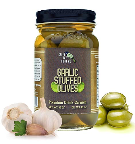 Green Jay Gourmet Garlic Stuffed Olives