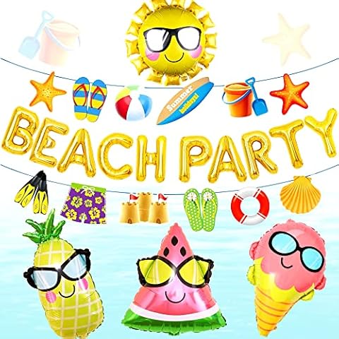 JeVenis Beach Party Supplies and Decorations Cover