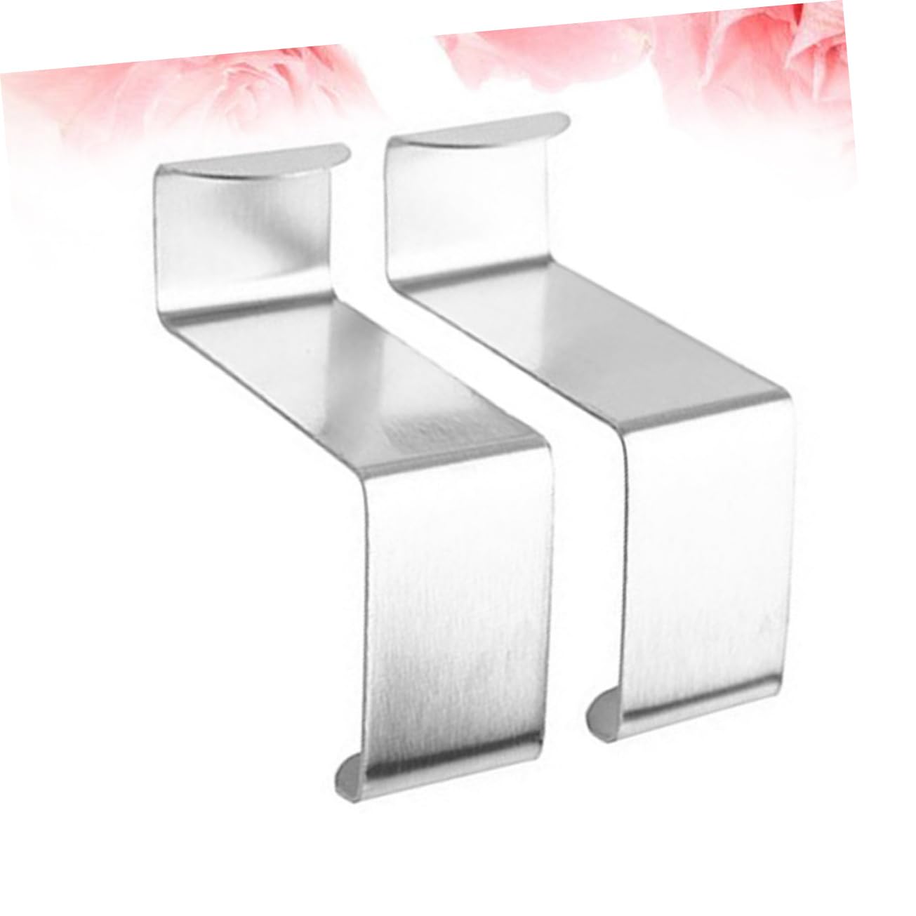 HOMSFOU 3 Set Gancio Posteriore Della Porta Gancio Sul Retro Della Porta Ganci Decorativi Portabiti Da Camera Portavestiti Da Camera Tenuta Del Panno Stoffa Appesa Silver 16 Pezzi * 3