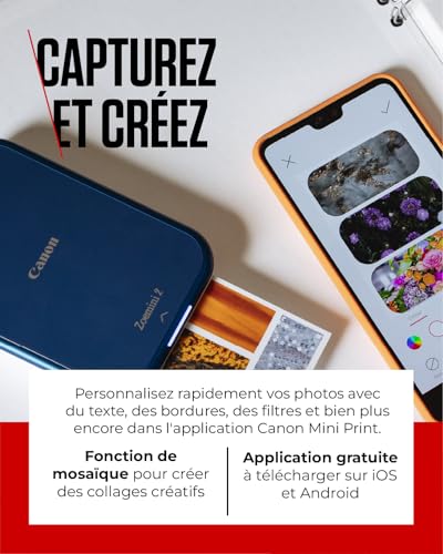 Papier photo instantané Zink pour Zoemini x50 - vue 10