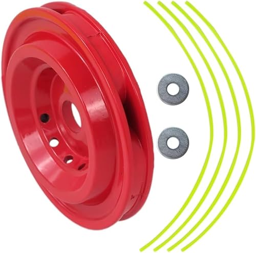 Miniatura 4 de JRSHOME Cabezal de recortadora universal de aluminio, recortadora de hilo con 4 hilos para artesano, para ECHO, para cortador de cepillo Husqvarna,