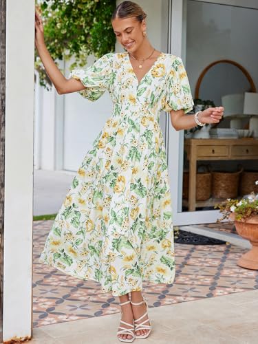 Image of Maxigerui Women's Summer Floral Maxi Dress Spring Wedding Guest Dress 2026