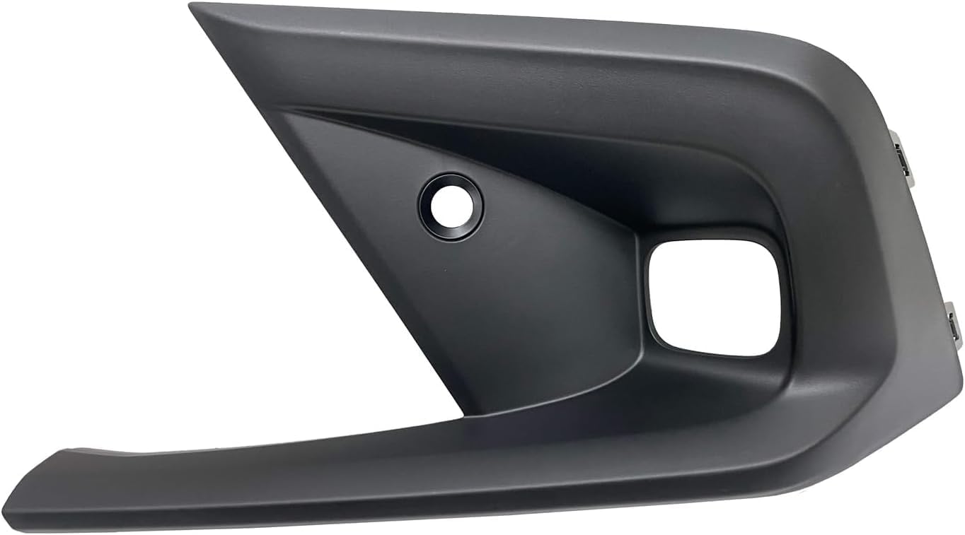 DAT AUTO PARTS Front Left Driver Side Fog Light Cover Lamp Bezel Trim Molding Bumper Insert Replacement For 2022-2024 Honda Civic Sedan Touring With Park Assist Hole Black Textured Plastic HO1038165