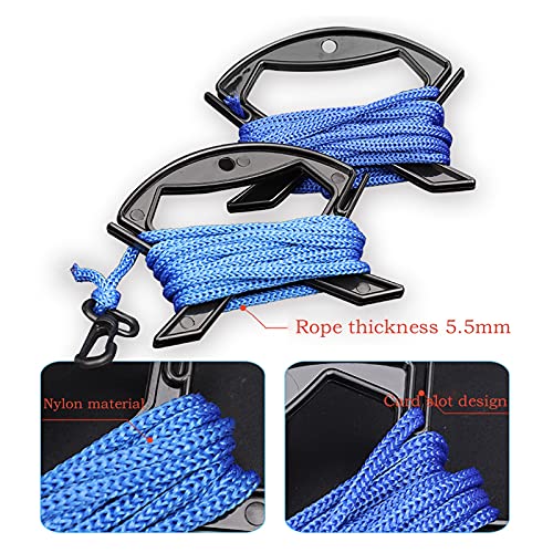 Cubo de pesca plegable azul de 24,5x24x25cm para camping 6