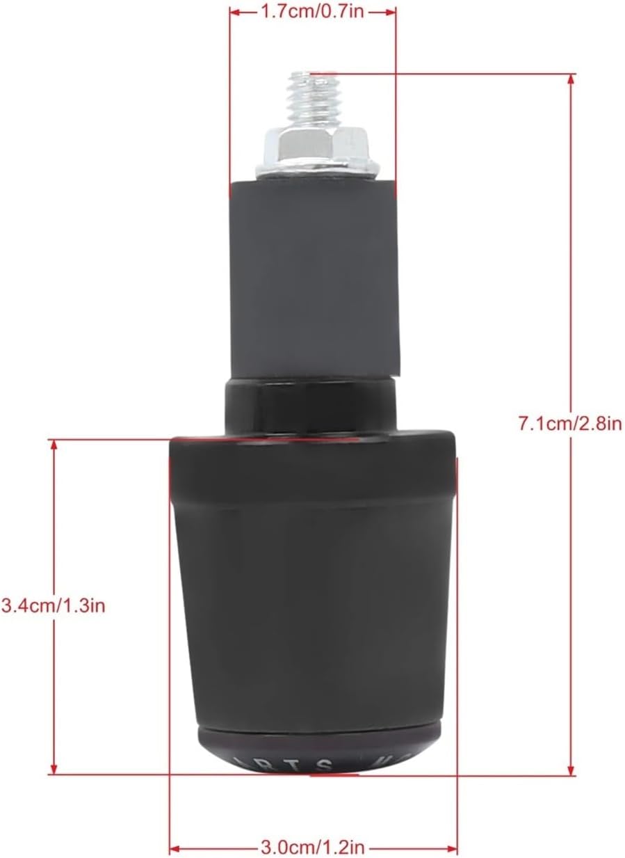 Moto Handlebar End Plug for Bajaj Pulsar180 200 NS/200 RS/200 AS 200NS 200RS 200AS Motorcycle 7/8" 22MM Handlebar Grips Bar Cap End Plugs