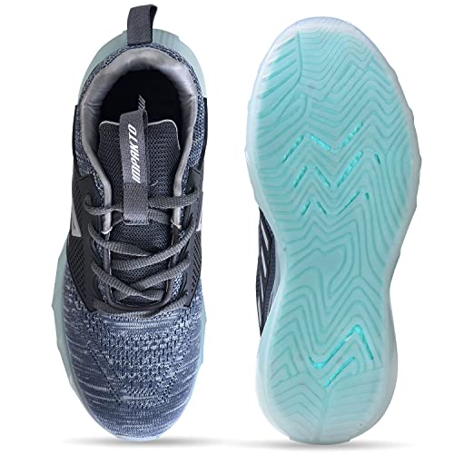 Image of Impakto Gravity Running Shoes for Men | Lightweight & Breathable Sports Shoes | Soft Cushioned Insole | Anti Skid EVA Sole | Laceup Shoes for Jogging, Walking, Gym & Casual Outings