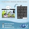 ELXXROONM 12pcs Large Filters Cartridges+8pcs Ammonia Reducer Filter Pads for Aqueon QuietFlow Power Size 20/30/50/75 & E Internal Power Size 40 & Canister Filter Size 200/300/400 & Zilla Large #4