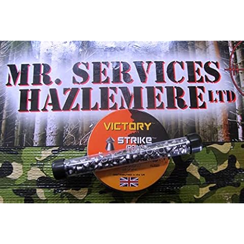 MR Services Refillable Stick of 80 Qty Victory Strike 22 - 5.5mm Pointed Lead Air Rifle Pellets Cover