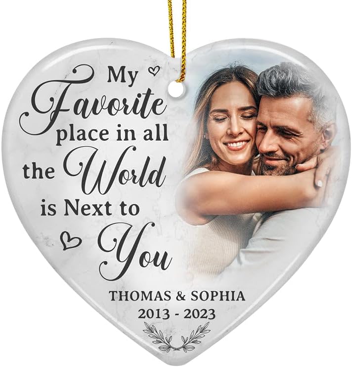 Miniatura 4 de Pawfect House My Favorite Place in All The World Adornos de Navidad de cerámica personalizados, aniversario, Navidad, regalos de cumpleaños para