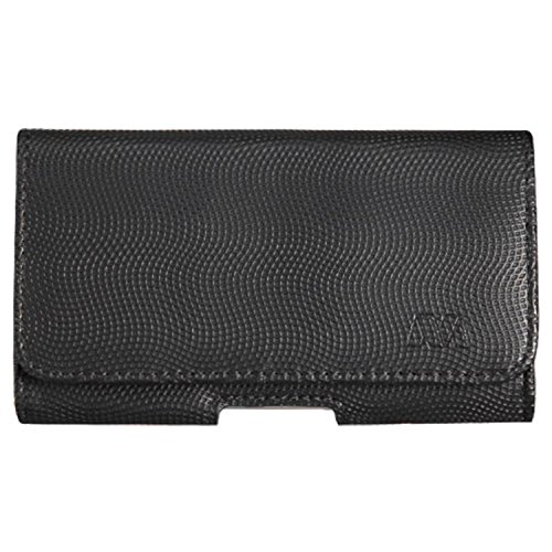 Black / Gray Wavy Design Horizonontal Carry Pouch with Magnetic Cover Flap Belt Clip Cell Phone Protection for Motorola ATRIX HD MB886 / Dinara, Sony Ericsson Xperia Ion LT28AT, Samsung Galaxy S 3 III / S3 SIII / i747 / L710 / T999 / i535 / R530, Galaxy Nexus i515, HTC EVO 4G LTE, One X, Titan II, LG Spectrum VS920