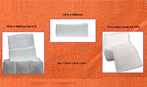 Image of Readymade Non-Woven Swab Gauze Pads 500Sheet X 7.5C.M Set Of 5
