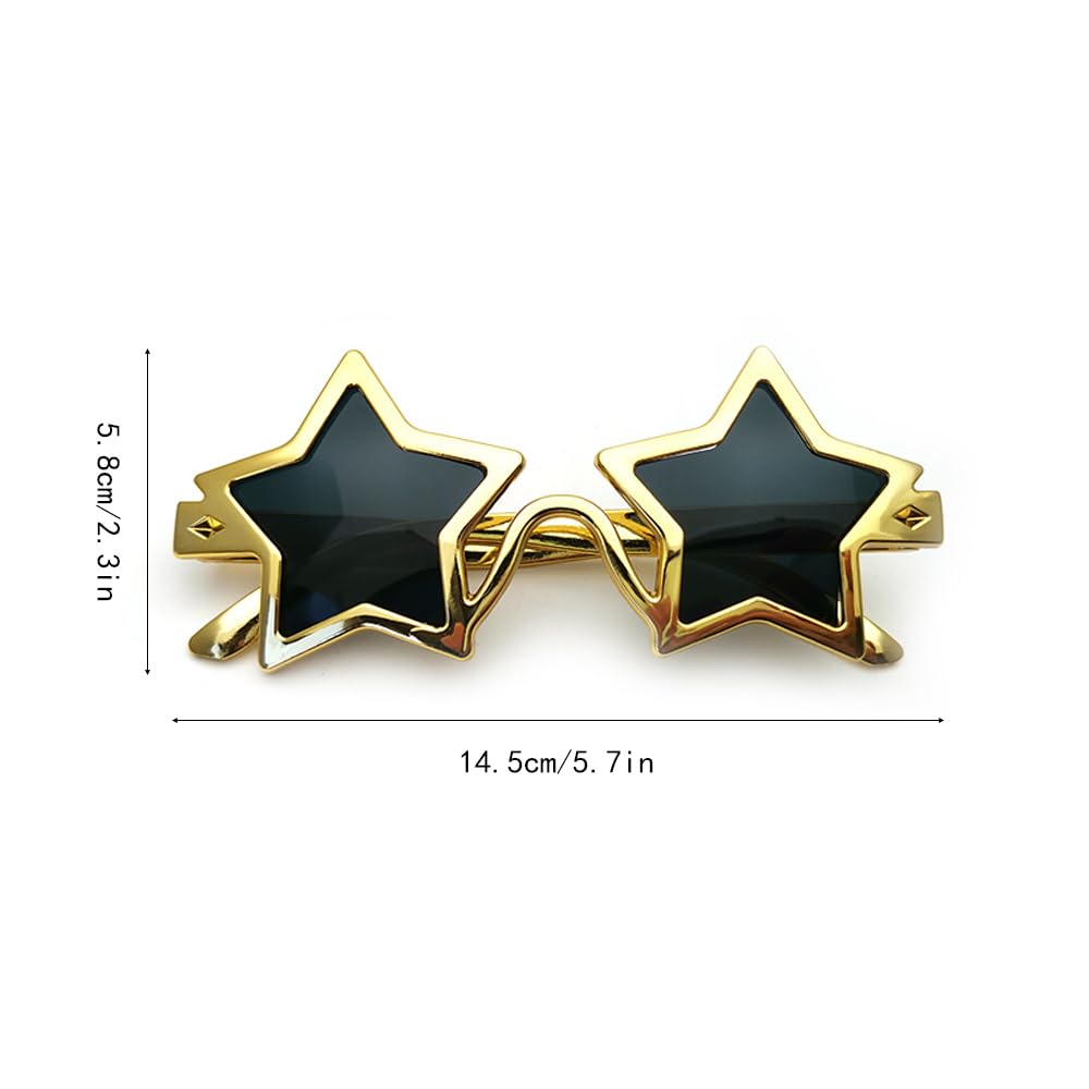 TRKETK 4 Pcs Star Shaped Sunglasses - Image 2