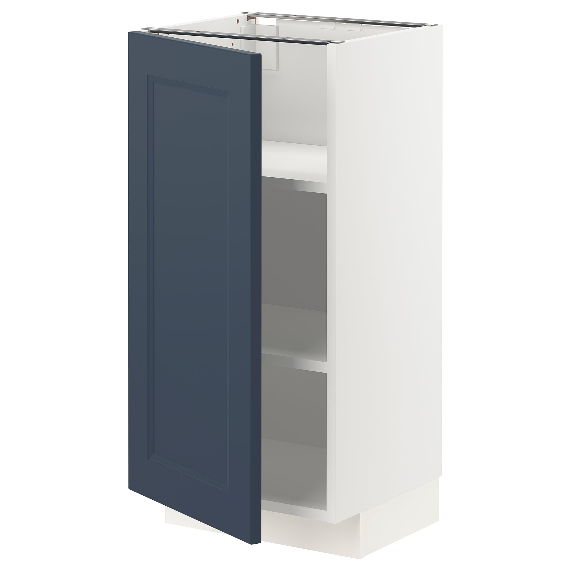 Meuble bas avec étagères METOD Axstad bleu mat pour sublimer votre studio