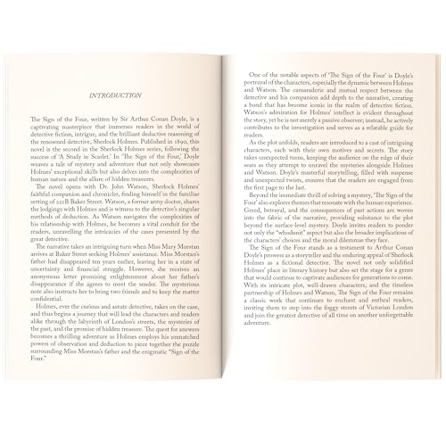 Image of The Sign of the Four | Sherlock Holmes Mystery Classics | Original Unabridged (112 Pages) | Paperback Edition with Premium Cover | Detective Fiction for Readers of All Ages (Classic Novels)