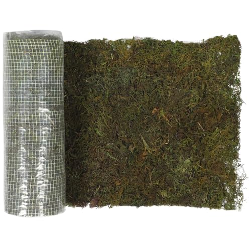Angoily Musgo Artificial para Decoración de Micro Paisajes Césped Artificial de Musgo 30X100 CM Material Duradero para Mini Jardín Diseño Realista para Bonsáis y Acuarios