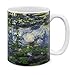 Tazza Ceramica Arte Classica Claude Monet Ninfee Tazza Con Manico Tazza Da Caffè In Ceramica Unico Tazza Da Tè In Ceramica Per Mamma, Bambini, Amica, 330Ml
