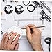 VILLCASE 2pcs Transparent Angle Ruler for Measuring Multi-Angle Protractor Tool for Math Drafting and Design High Precision Goniometer for Students and Professionals