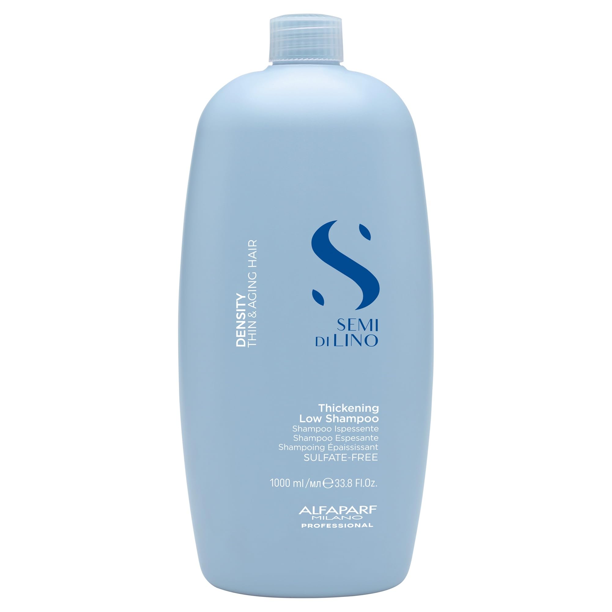 Semi Di Lino Density Shampoo - Sulfate-Free Hair Thickening Shampoo - Gentle Cleansing Shampoo with Filler Complex - Protects & Hydrates for Long-Lasting Color