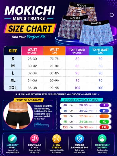 Image of Men's Printed Boxer Briefs | Comfortable Trunk-Style Innerwear with Elastic Waistband | Multicolor Pack of 3
