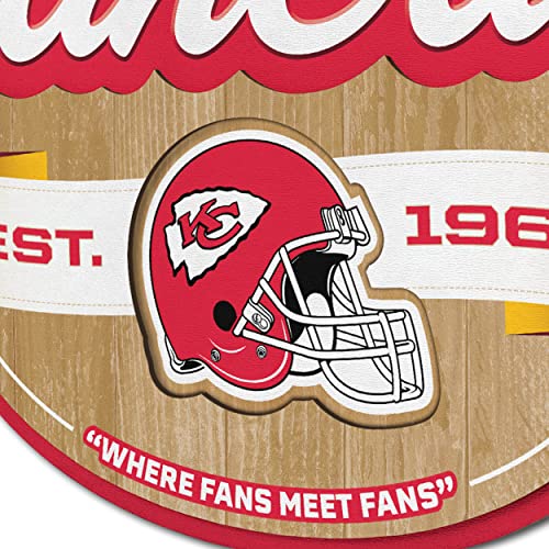 Image of YouTheFan NFL Kansas City Chiefs FanCave Wall Art | Ready-To-Hang, 3D Multi-Layered Construction, Floating Wall Mount Design, Great Fan Gift, Officially Licensed Artwork