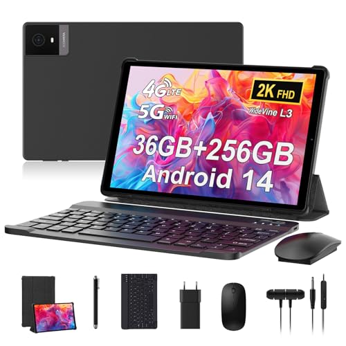 RUSHAR Newest Tablet 10.4 Pollici Android 14,Tableta in Offerta 36GB RAM+256GB ROM(TF 1TB),4G LTE+5G...
